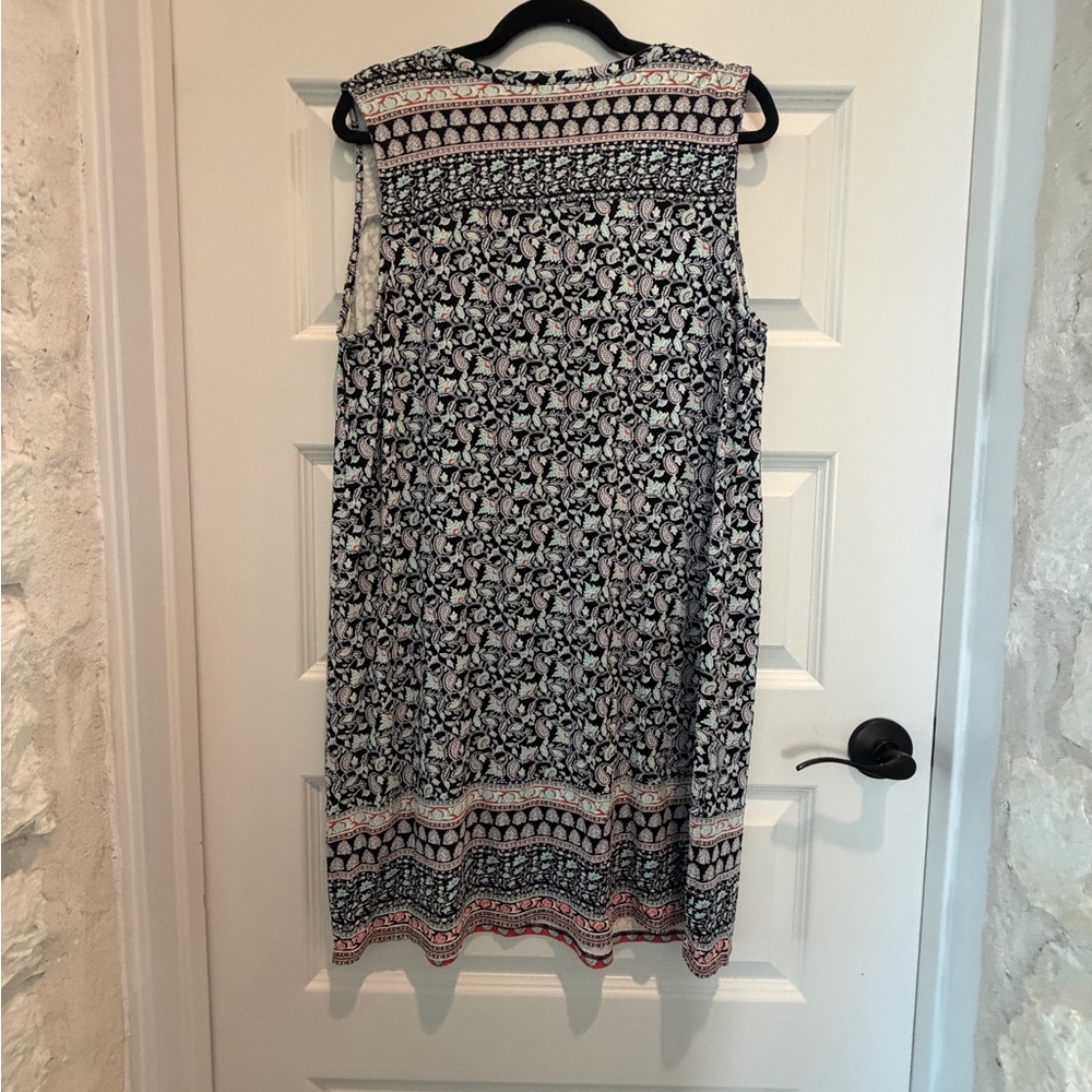 J. Jill Black and White Patterned Midi Dress - Picture 5 of 8